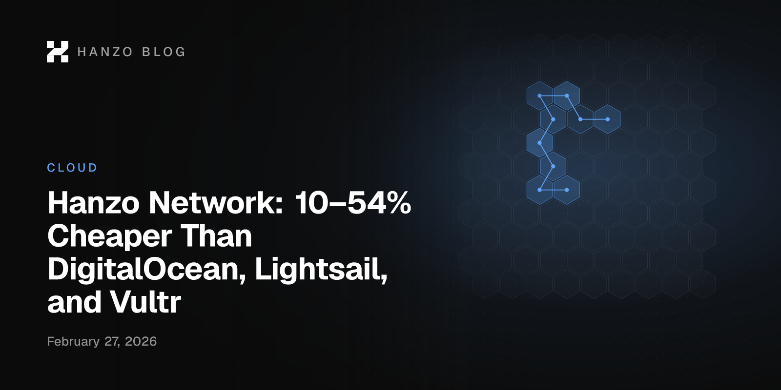 Hanzo Network: 10–54% Cheaper Than DigitalOcean, Lightsail, and Vultr